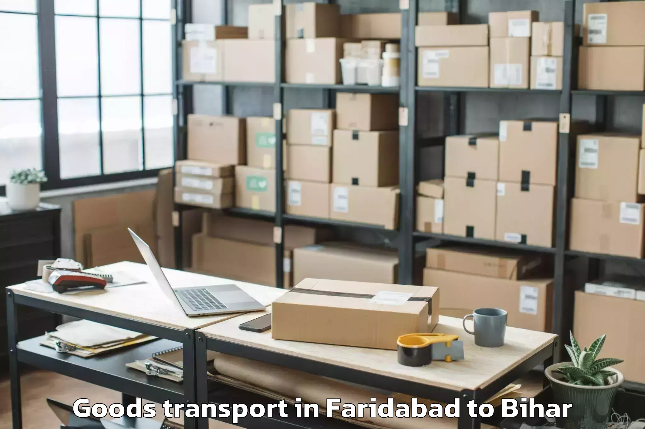 Affordable Faridabad to Lakri Nabigabj Goods Transport